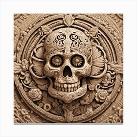 Day Of The Dead Skull 81 Canvas Print