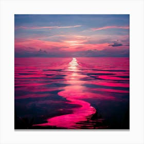 Pink sunset Canvas Print