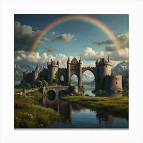 Rainbow Castle Canvas Print