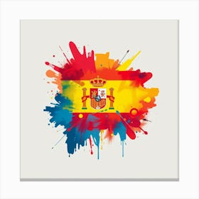 Spain Flag Canvas Print