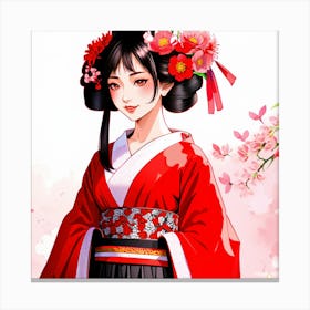 Japanese Girl Canvas Print