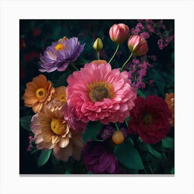 Flowers In A Vase Canvas Print