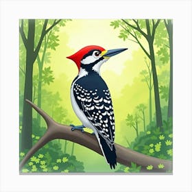 Woodpecker 3 Canvas Print