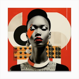 Bauhaus Kenyan Woman 02 Canvas Print