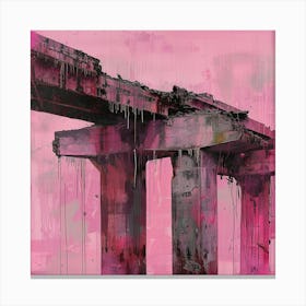 Pink Bridge 2 Canvas Print