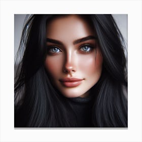 Most Beautiful woman from Russia, DALL-E 5 Canvas Print