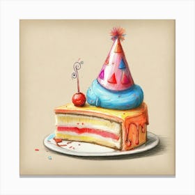 Birthday Cake 4 Canvas Print