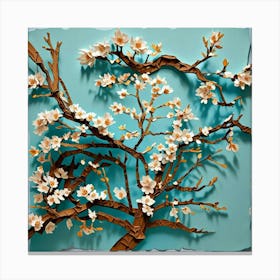 Origami Cherry Blossom Canvas Print