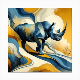 Rhinoceros 01 Canvas Print