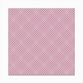 Pink Grid Canvas Print