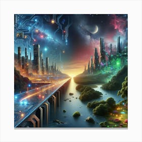 Futuristic City 6 Canvas Print