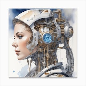 Futurist Woman Canvas Print