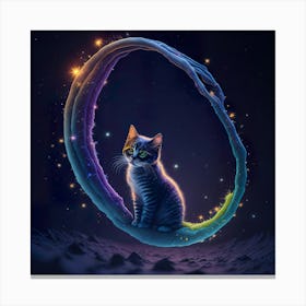 Cat Galaxy (90) 1 Canvas Print