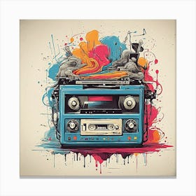 Cassette Print Canvas Print