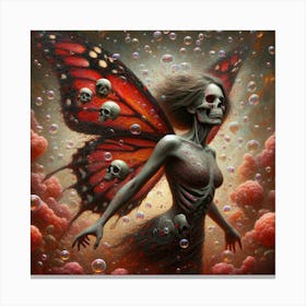 Skeleton Butterfly 1 Canvas Print