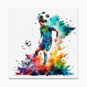 Soccer Player 3 Canvas Print