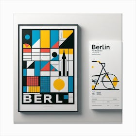 Berlin Travel Poster 2 Canvas Print