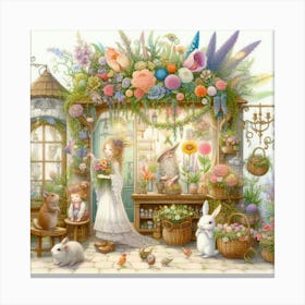 Flower Shop 3 Canvas Print