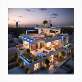 Dubai Luxury Villa Canvas Print