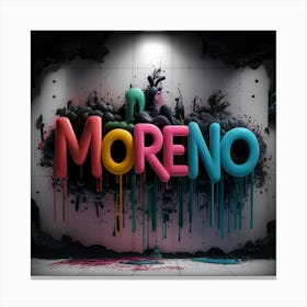 Moreno art 3d Canvas Print