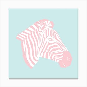 Sweet Pink Zebra Canvas Print