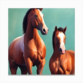 Pretty Horses Canvas Print