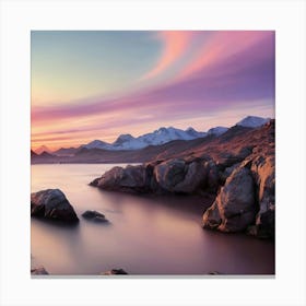 Sunset In Sweden Canvas Print