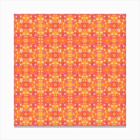 Desktop Pattern Abstract Orange Canvas Print