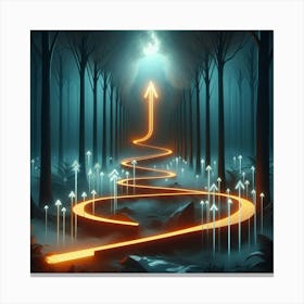 Arrows In The Forest Canvas Print