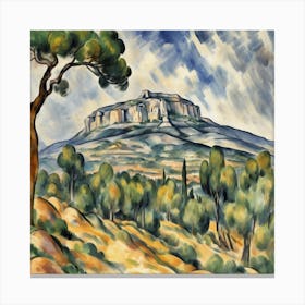 Mont Sainte Victoire 1892–1895, Paul Cézanne Canvas Print