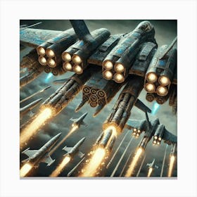 Stormhawk Gunships Missile Pods Canvas Print