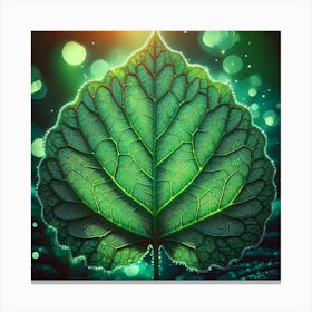 Green Leaf Canvas Print