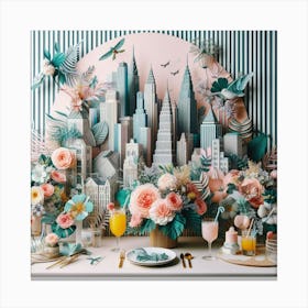 Paper City Canvas Print