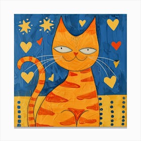 Orange Cat 7 Canvas Print