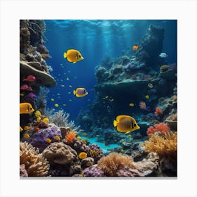 Underwater World Mural Canvas Print