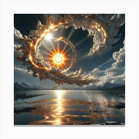 Golden Sun 3 Canvas Print