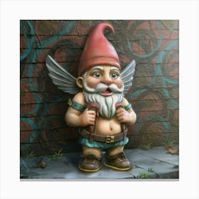 Cupid Gnome 6 Canvas Print