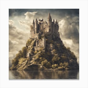 Castle On An Island Canvas Print