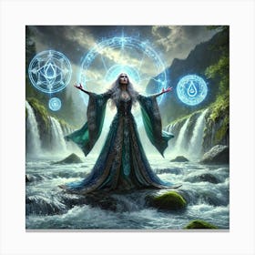 First Grand Priestess Neritha Cascade Sovereignty Canvas Print