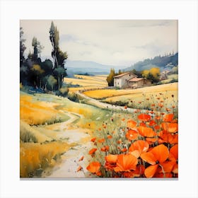 Riverside Whispers of Colour Canvas Print
