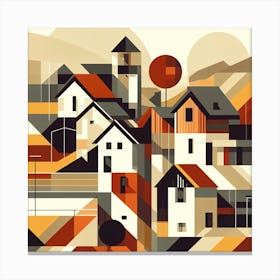 'Houses' Canvas Print