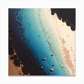 Sand And Sea Canvas Print