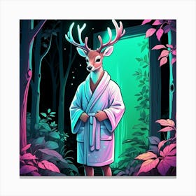 Deer In The Forest 49 Canvas Print