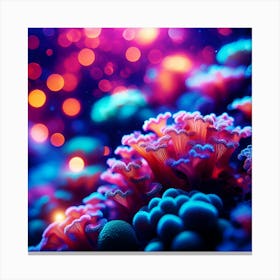 Corals With Bokeh Canvas Print