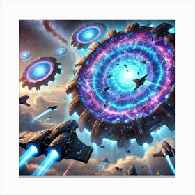 A Vivid Depiction Of The Portal Deployment Ability Canvas Print