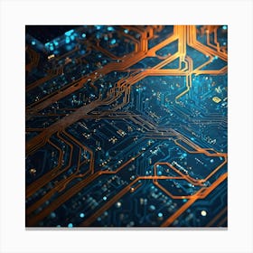 Circuit Board 14 Canvas Print