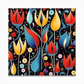 Colorful Tulips 2 Canvas Print