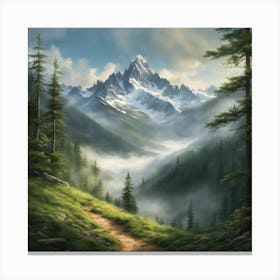 Mountain Landscape Canvas Print