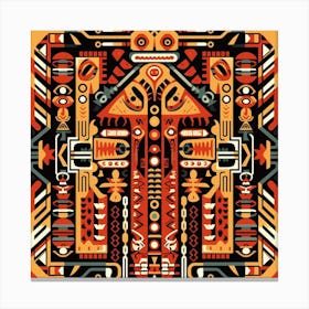Aztec pattern vector Canvas Print