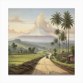 Road In Java Art Print 2 1 Canvas Print